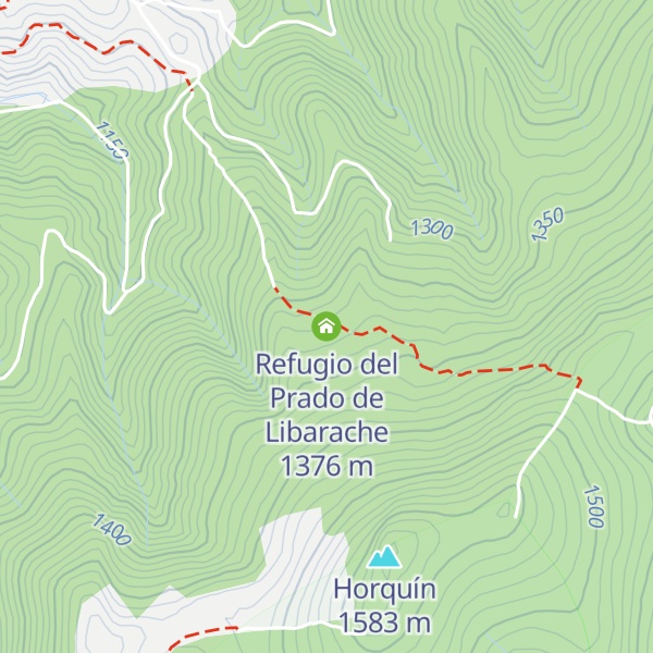Map of Refugio del Prado de Libarache