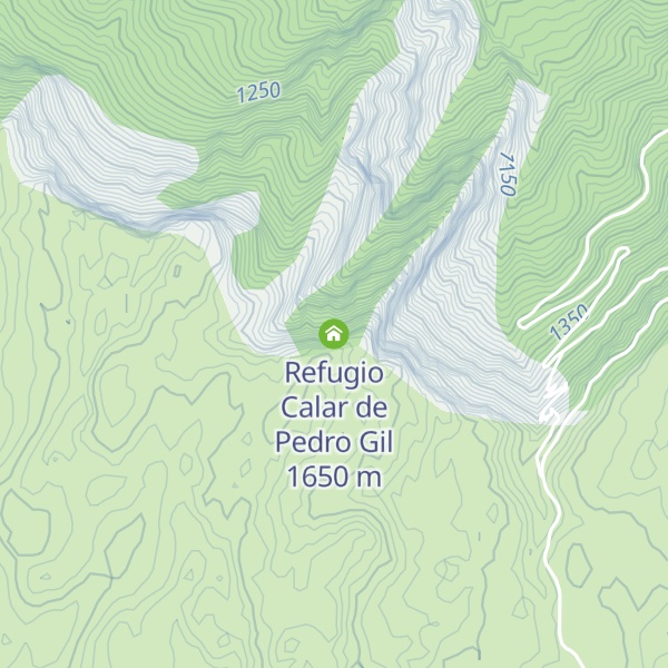 Map of Refugio Calar de Pedro Gil