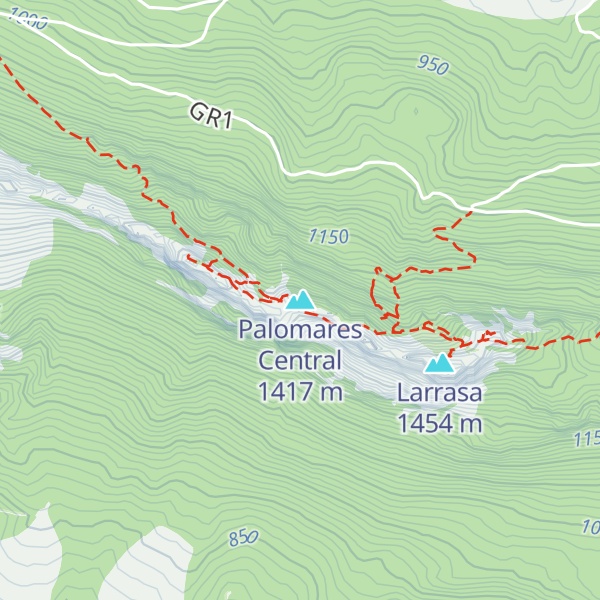 Map of Palomares Central