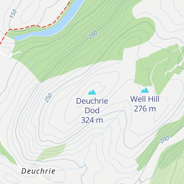 Map of Deuchrie Dod