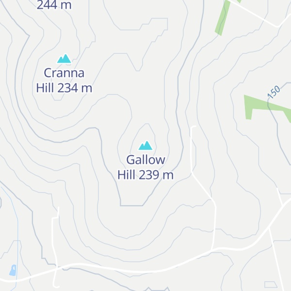 Map of Gallow Hill