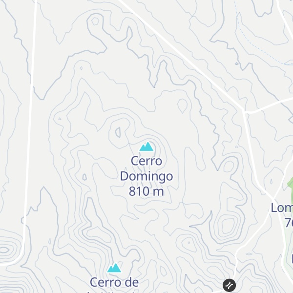 Map of Cerro Domingo