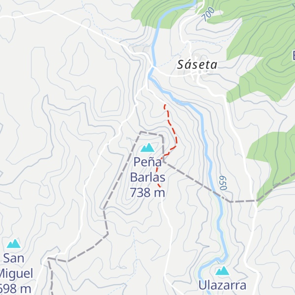 Map of Peña Barlas