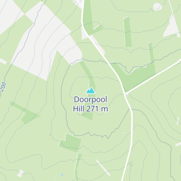 Map of Doorpool Hill