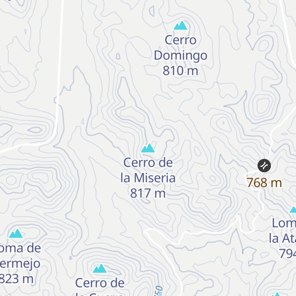 Map of Cerro de la Miseria