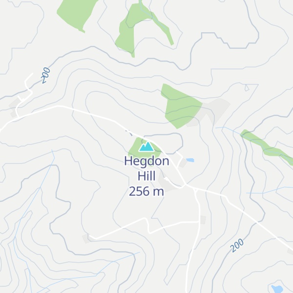 Map of Hegdon Hill