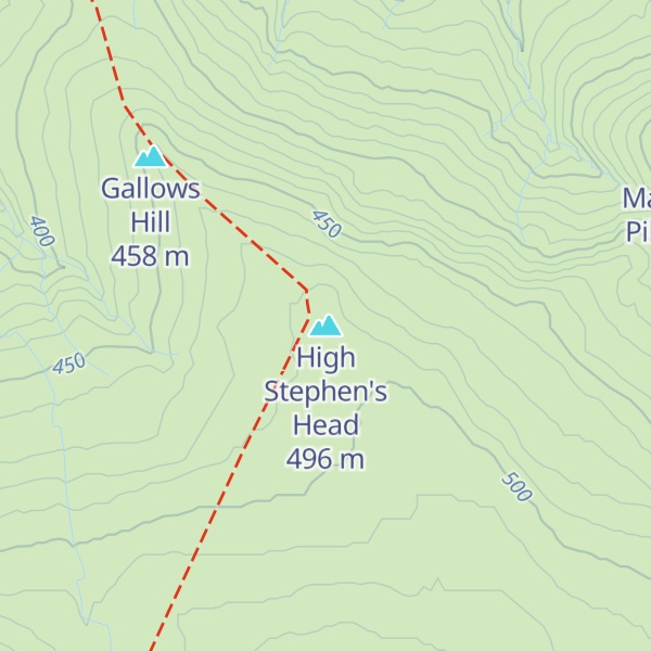 Map of High Stephen's Head