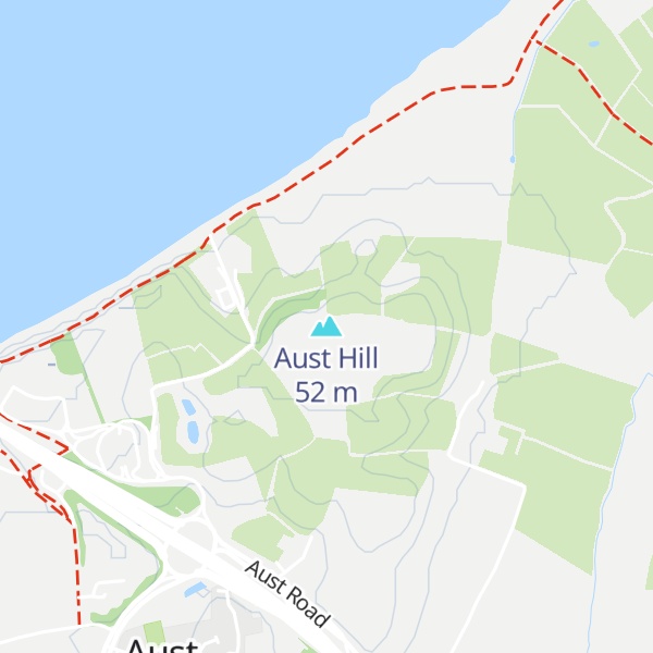 Map of Aust Hill