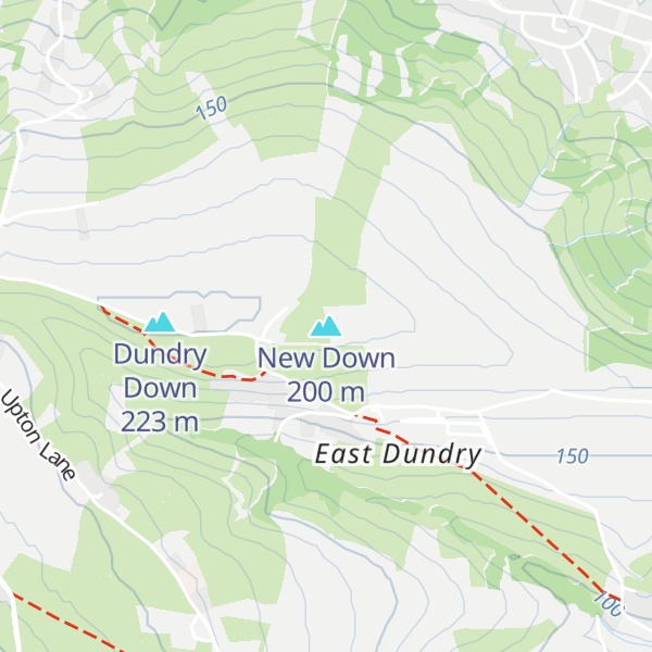 Map of New Down