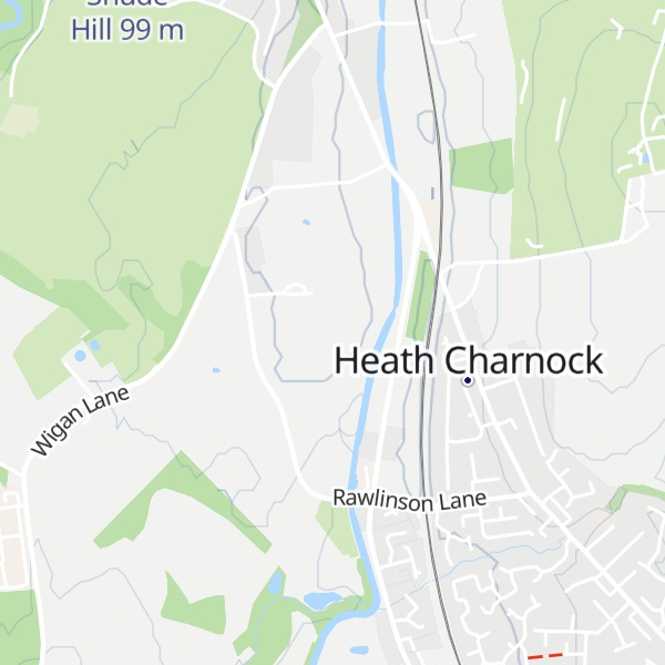 Map of Middle Hill