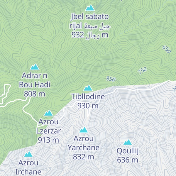 Map of Tibllodine