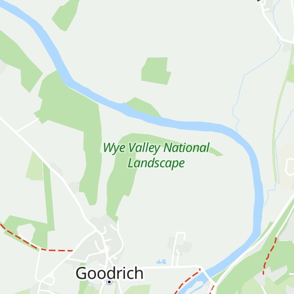 Map of Goodrich Castle