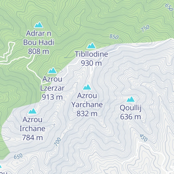 Map of Azrou Yarchane