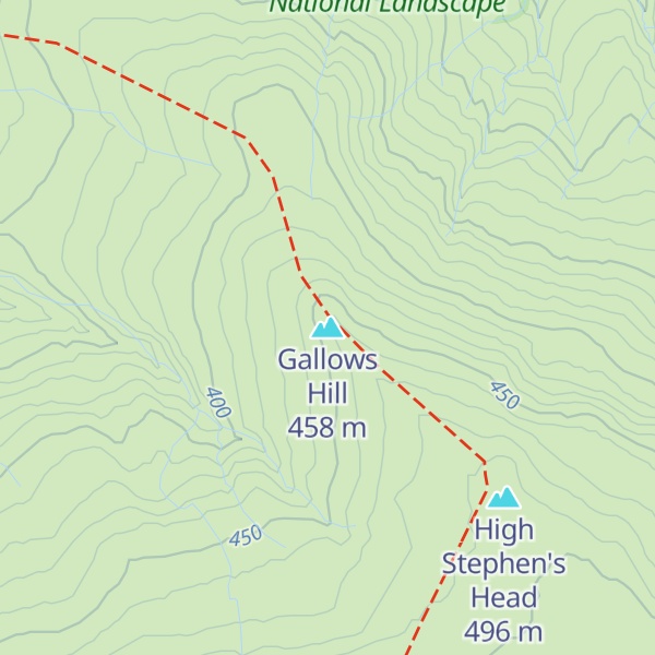 Map of Gallows Hill