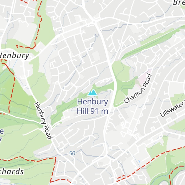 Map of Henbury Hill
