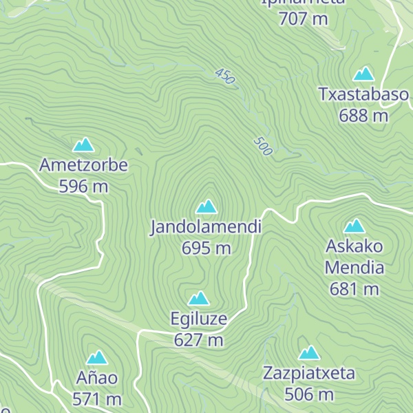Map of Jandolamendi