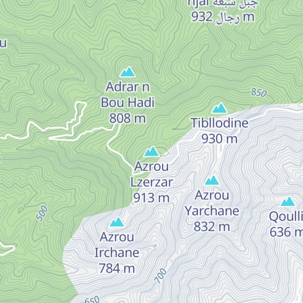 Map of Azrou Lzerzar