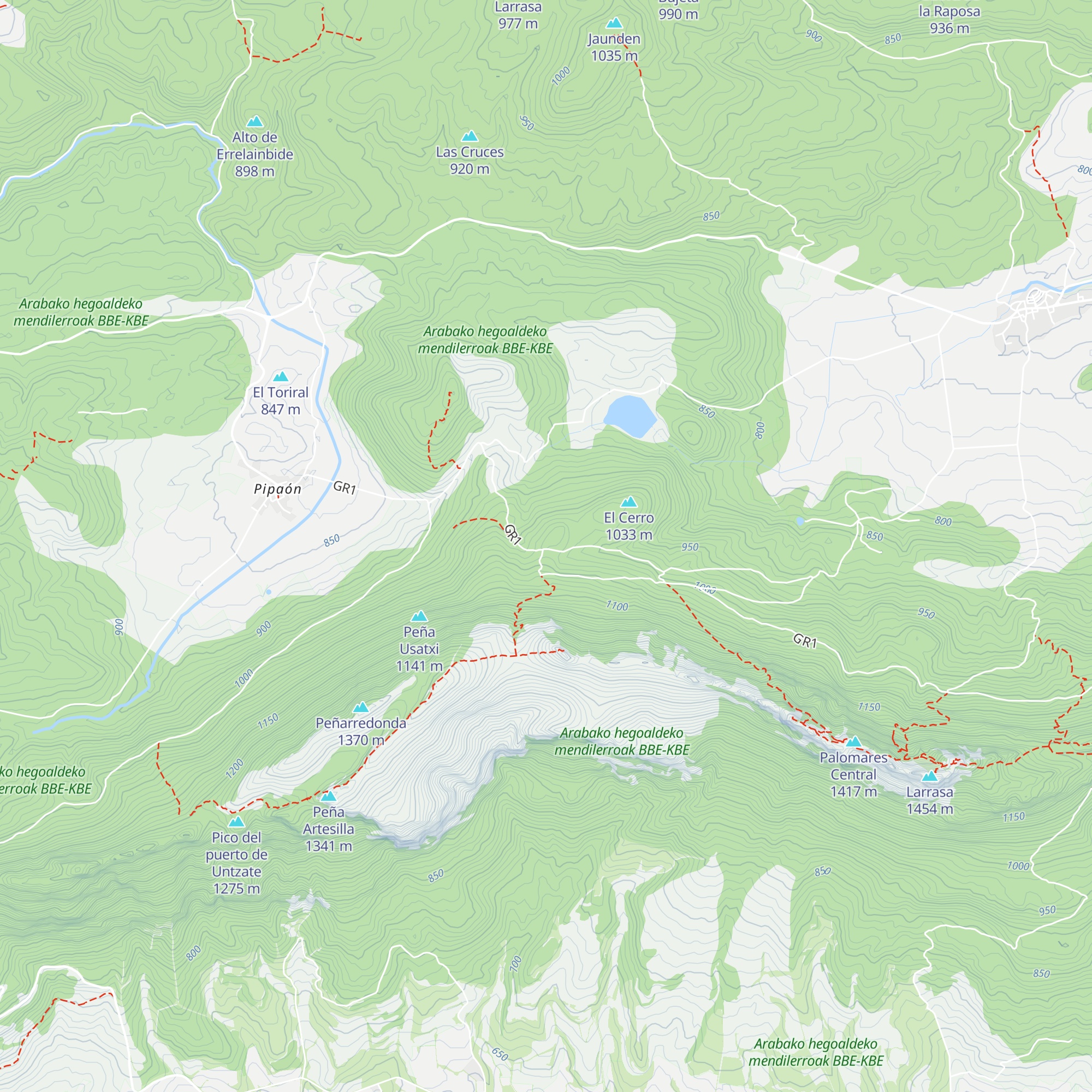 Refugio de El Estillar map