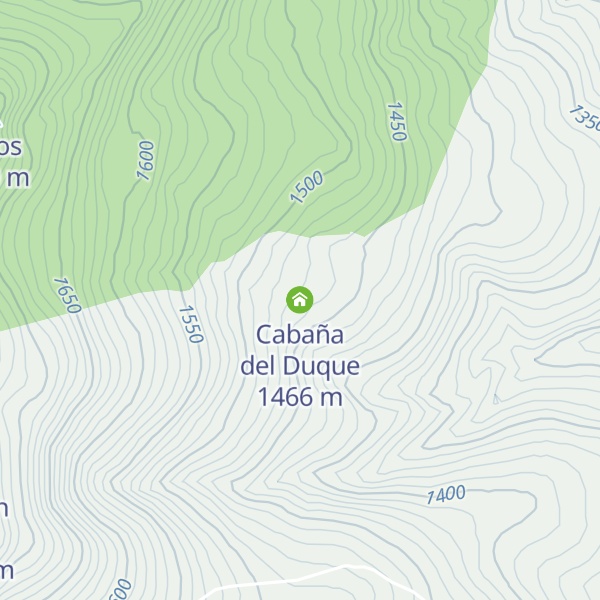 Map of Cabaña del Duque