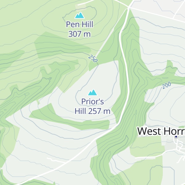 Map of Prior's Hill