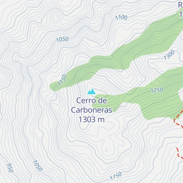 Map of Cerro de Carboneras