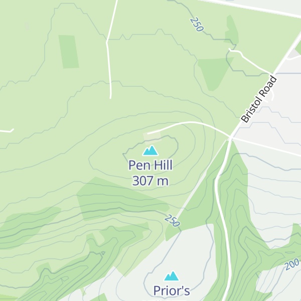 Map of Pen Hill