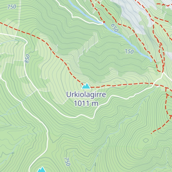 Map of Urkiolagirre