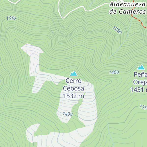 Map of Cerro Cebosa