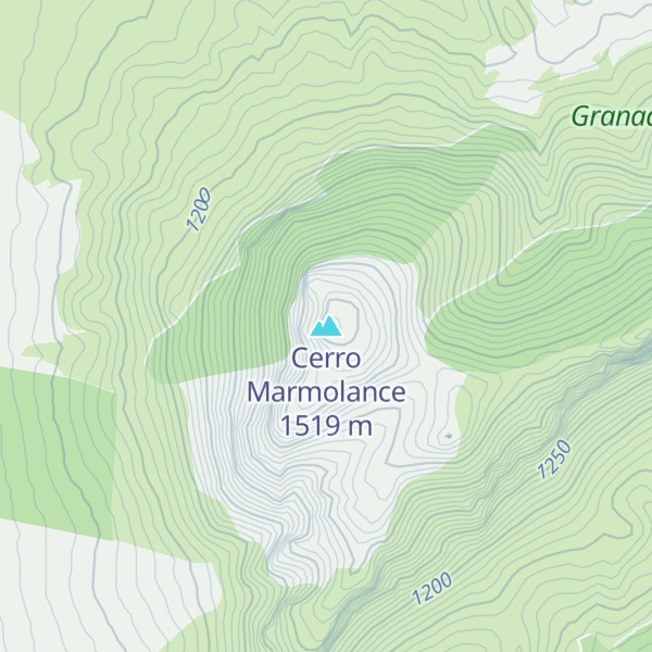 Map of Cerro Marmolance