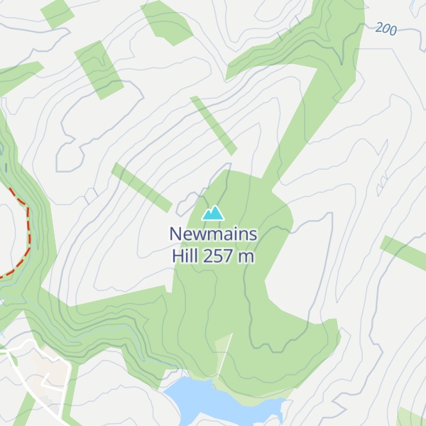 Map of Newmains Hill