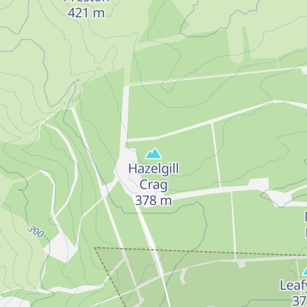 Map of Hazelgill Crag
