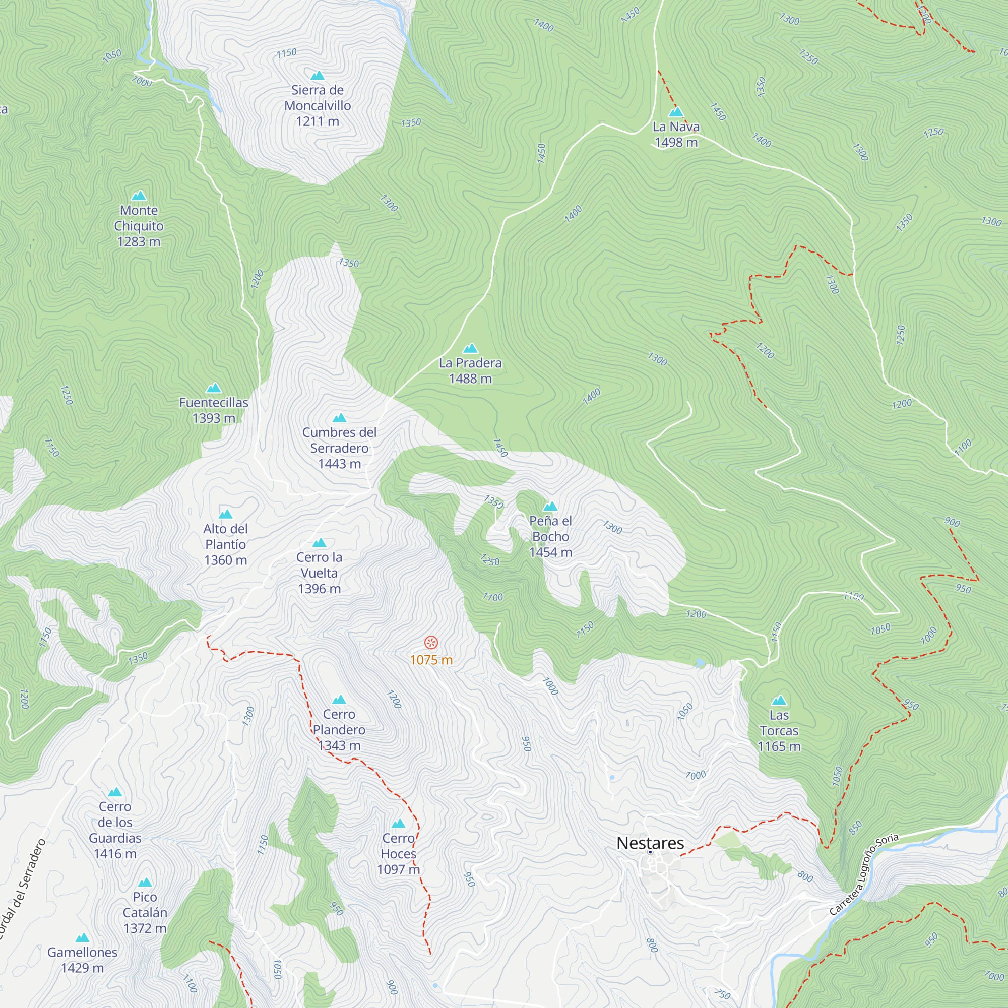 Refugio crestería map