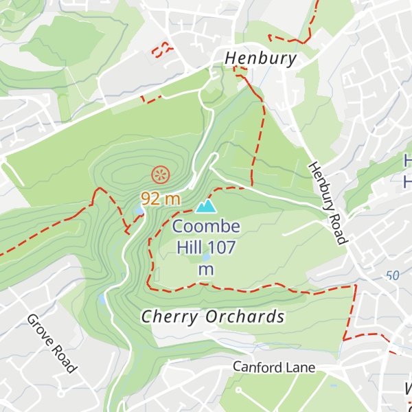 Map of Coombe Hill