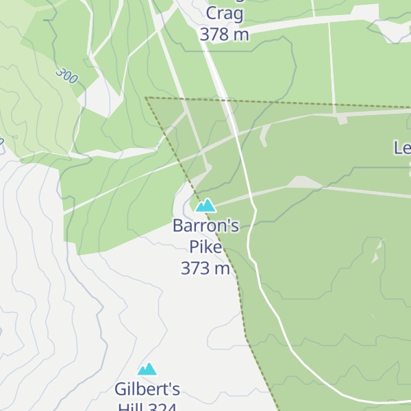 Map of Barron's Pike