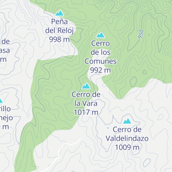 Map of Cerro de la Vara