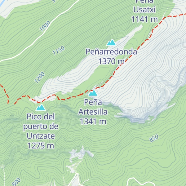 Map of Peña Artesilla
