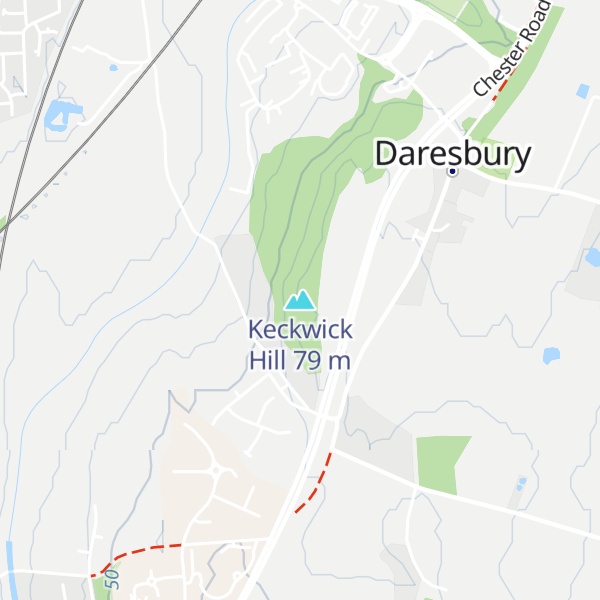 Map of Keckwick Hill