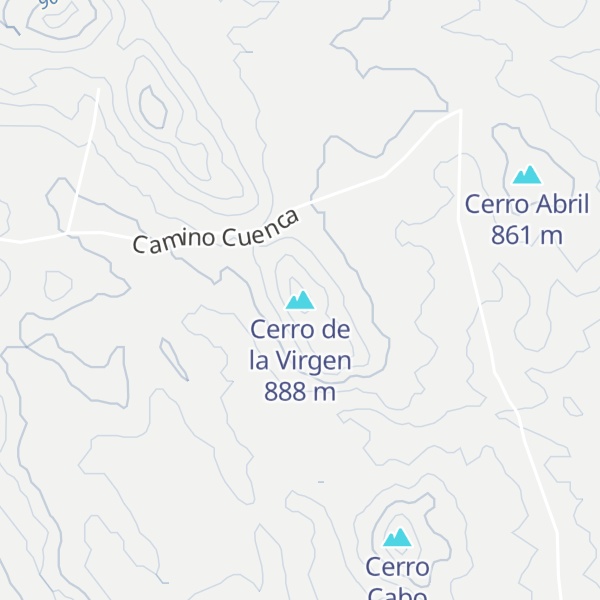 Map of Cerro de la Virgen