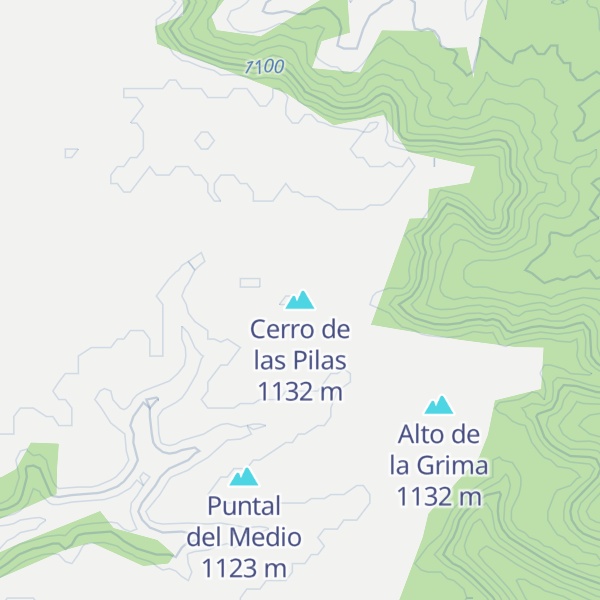 Map of Cerro de las Pilas