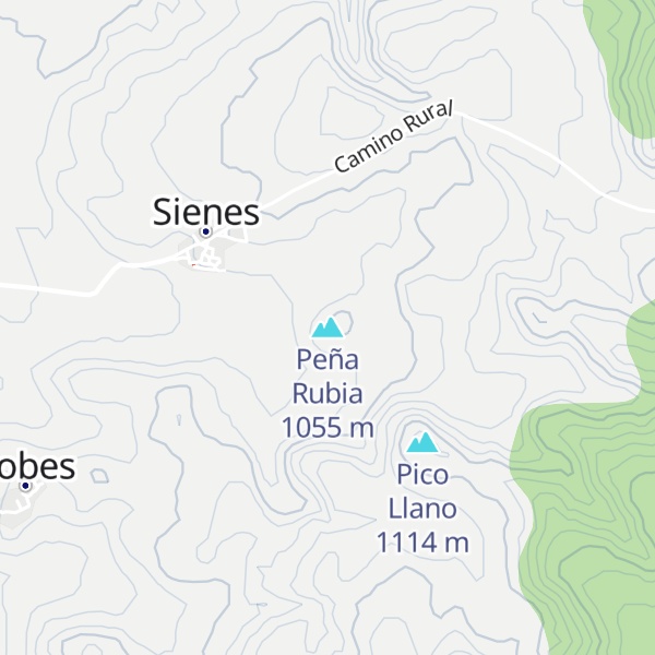 Map of Peña Rubia