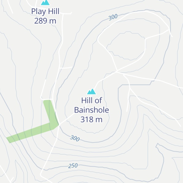 Map of Hill of Bainshole