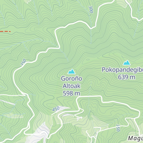 Map of Goroño Altoak