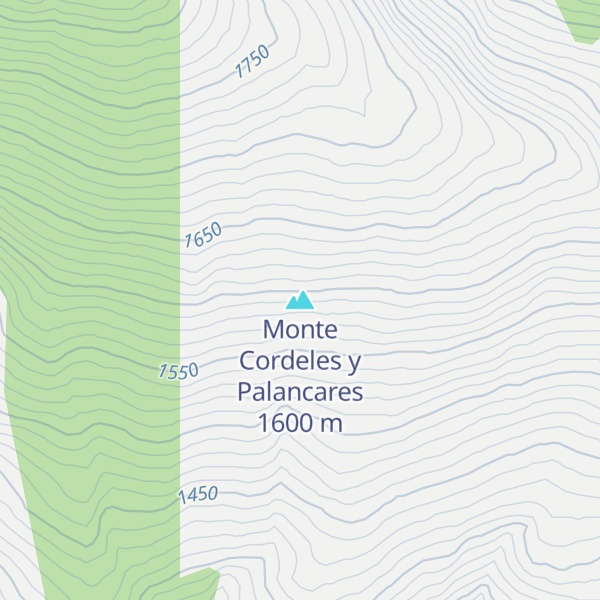 Map of Monte Cordeles y Palancares
