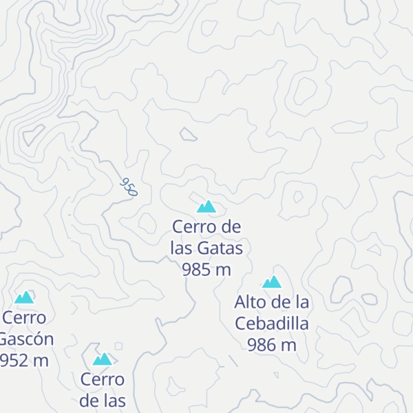 Map of Cerro de las Gatas