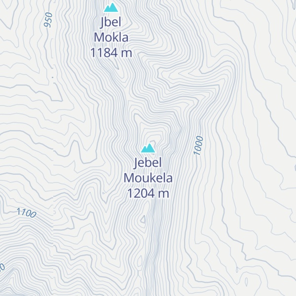 Map of Jebel Moukela