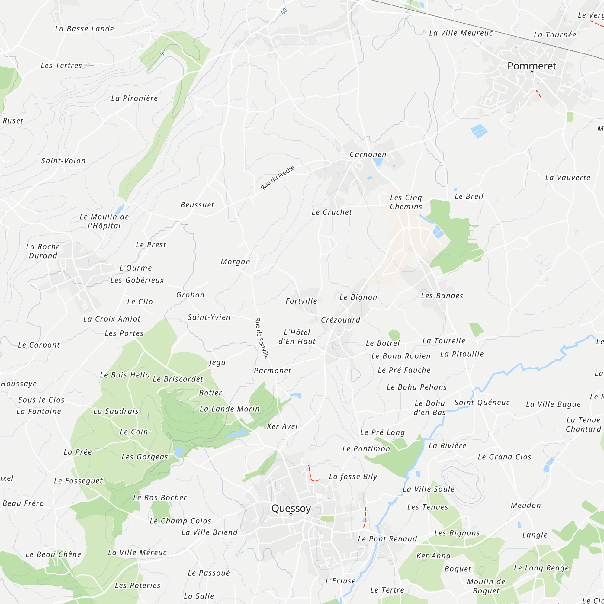 Gîte de Forville map