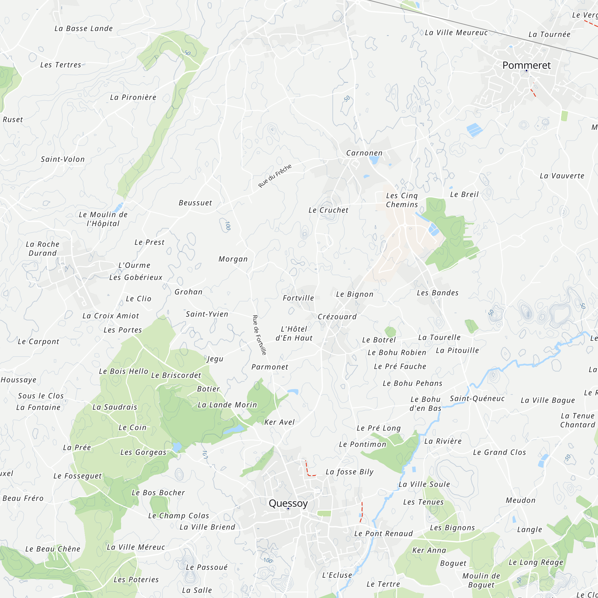 Gîte de Forville map