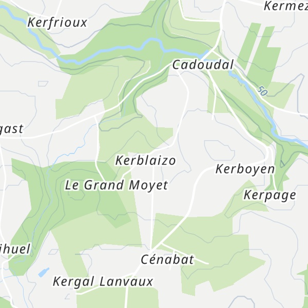 Map of Gîte Kerblaizo