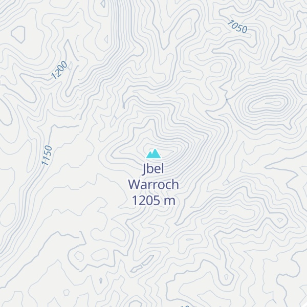 Map of Jbel Warroch