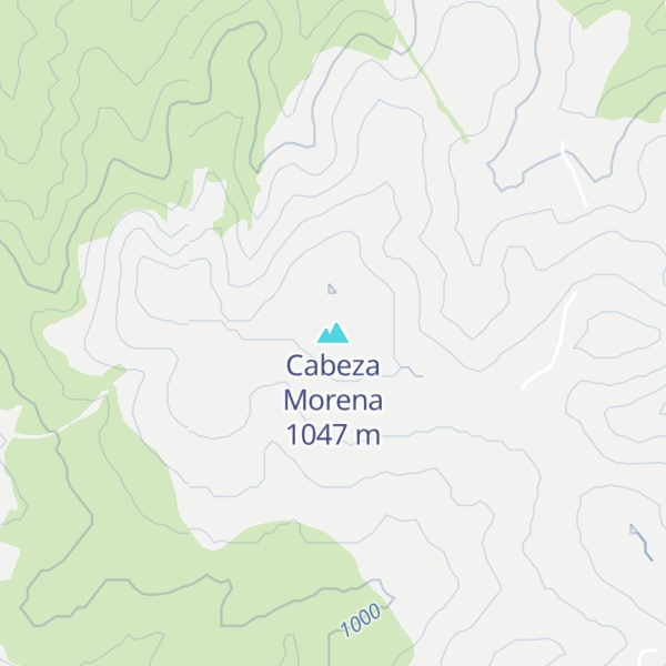Map of Cabeza Morena